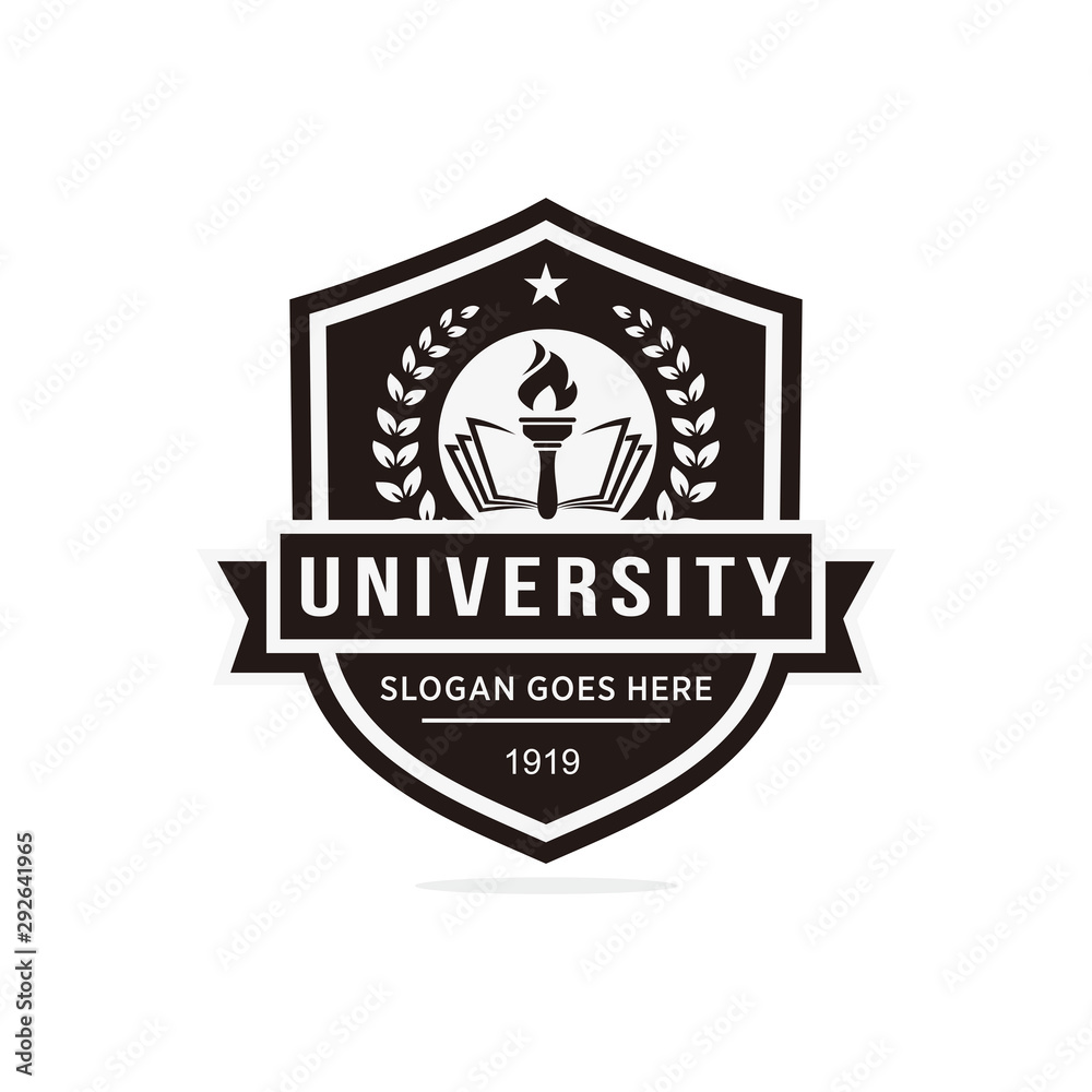 Fototapeta premium University, college logo vector