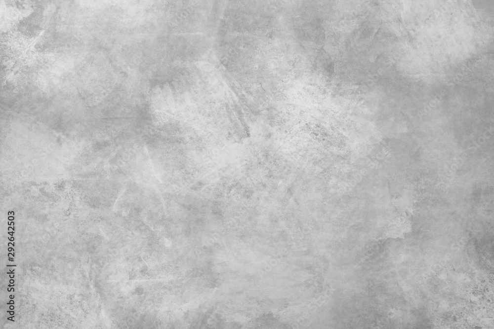 Naklejka premium Concrete wall white color for background. Old grunge textures with scratches and cracks. White painted cement wall texture.