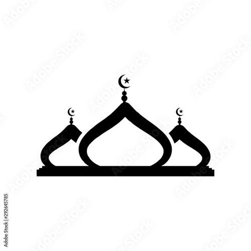 islamic mosque logo vector icon