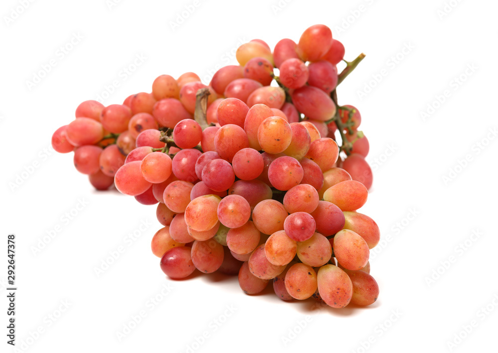 Grapes on a white background 