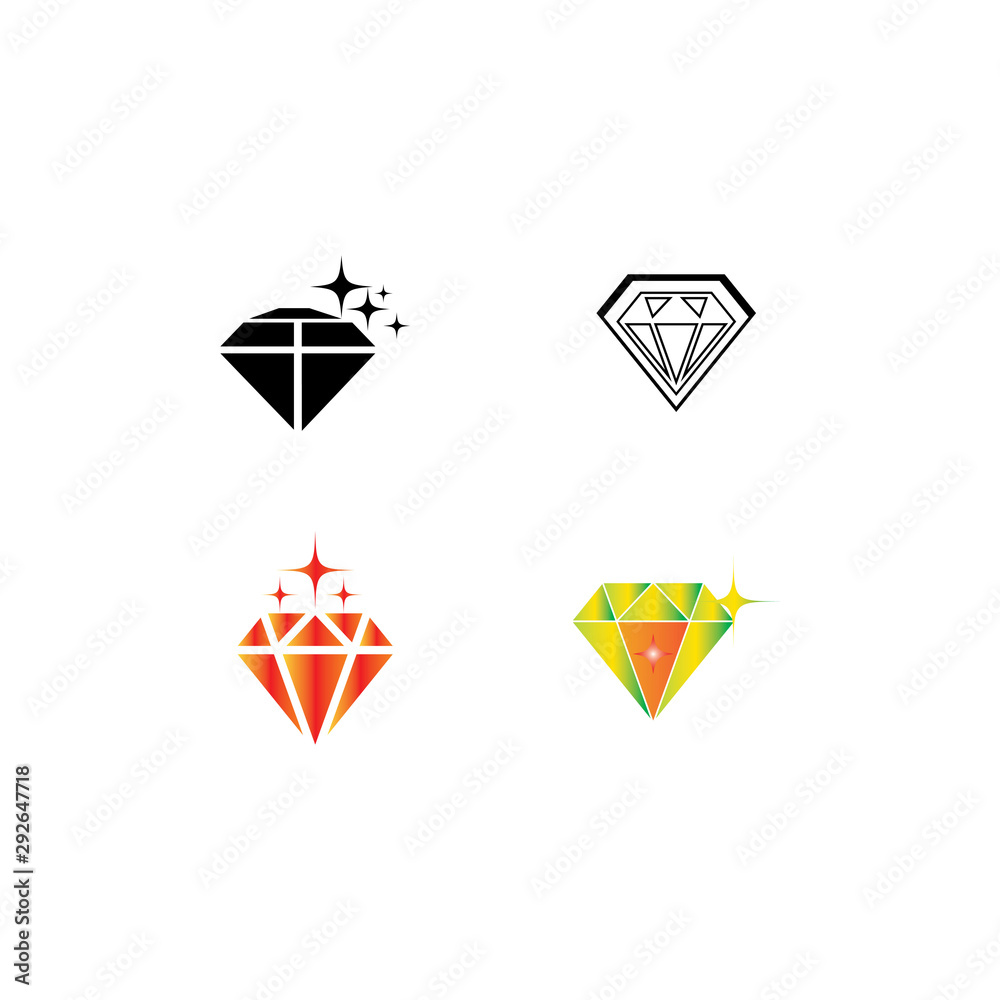 Diamond Logo Template vector icon illustration Diamond Logo Template vector icon illustration
