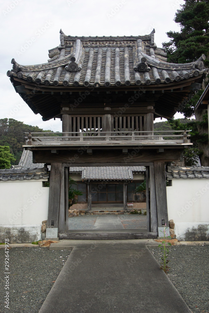 Kyoonji temple in Arai on old Tokaido road in Kosai city, Shizuoka prefecture, Japan.