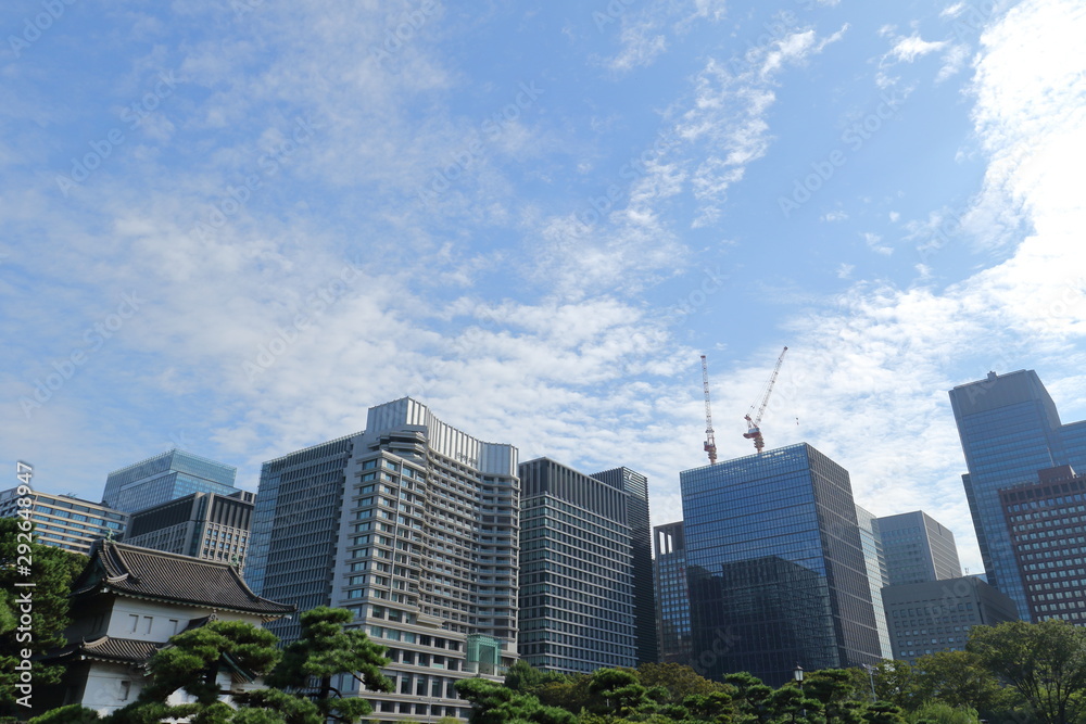 Fototapeta premium 東京駅丸の内皇居江戸城