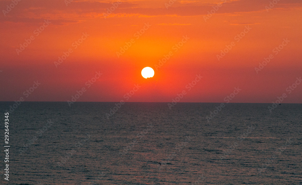 sunset at the sea