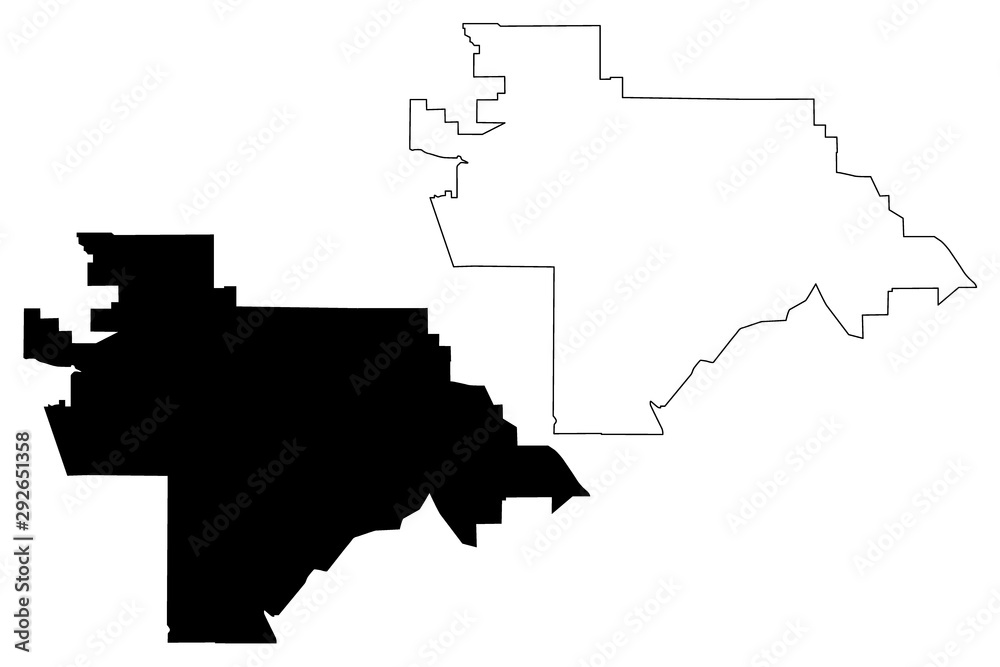 Vetor de Moreno Valley City (United States cities, United States of