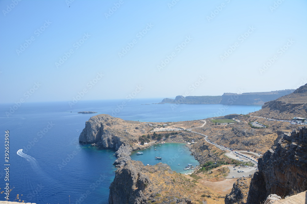 Obraz premium Lindos, the Rhodes island, Greece