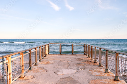 viewpoint facing the Mediterranean sea concept of relax and future