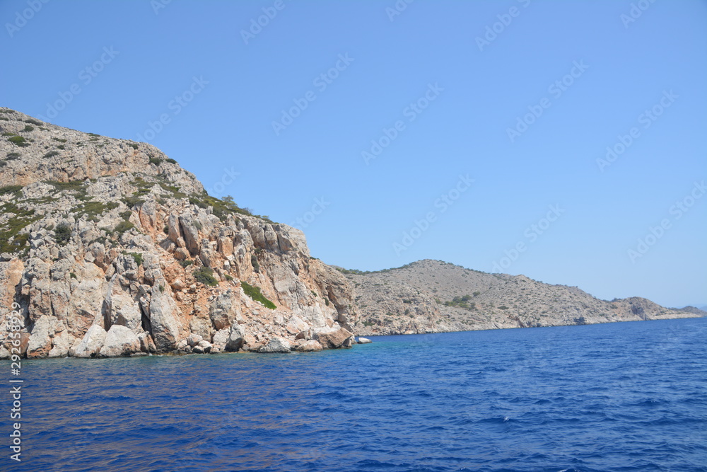 Rhodes, Greece, the Aegean sea
