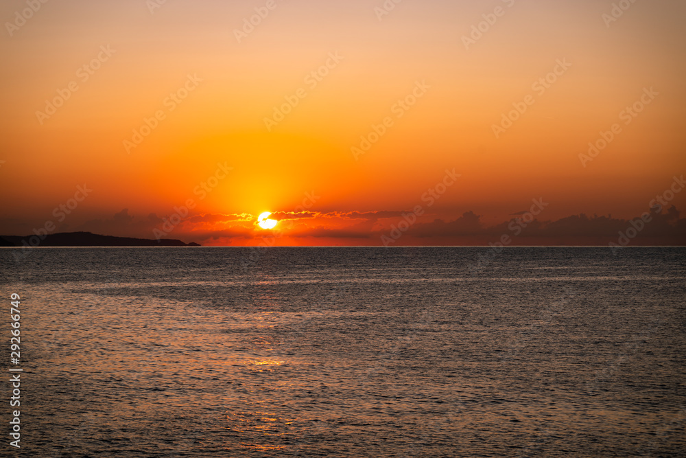 Sunrise over sea