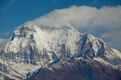 Mt dhaulagiri Peak in the Himalaya range, Annapurna region, Nepal © Raimond Klavins