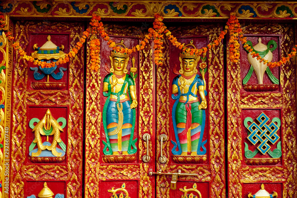 Stupa Bodhnath Kathmandu, Nepal - October 26, 2017 Stupa Bodhnath Kathmandu, Nepal - October 26, 2017