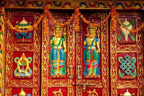 Stupa Bodhnath Kathmandu, Nepal - October 26, 2017