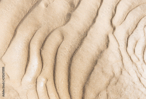 Sand waves on the beach