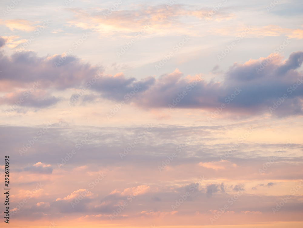 Fototapeta premium The Vanilla Sky Showing