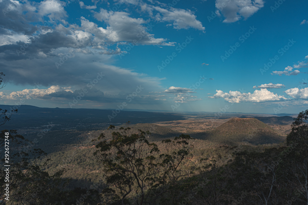panoramic views from Toowoomba's heritage-listed Picnic Point Lookout and Parkland