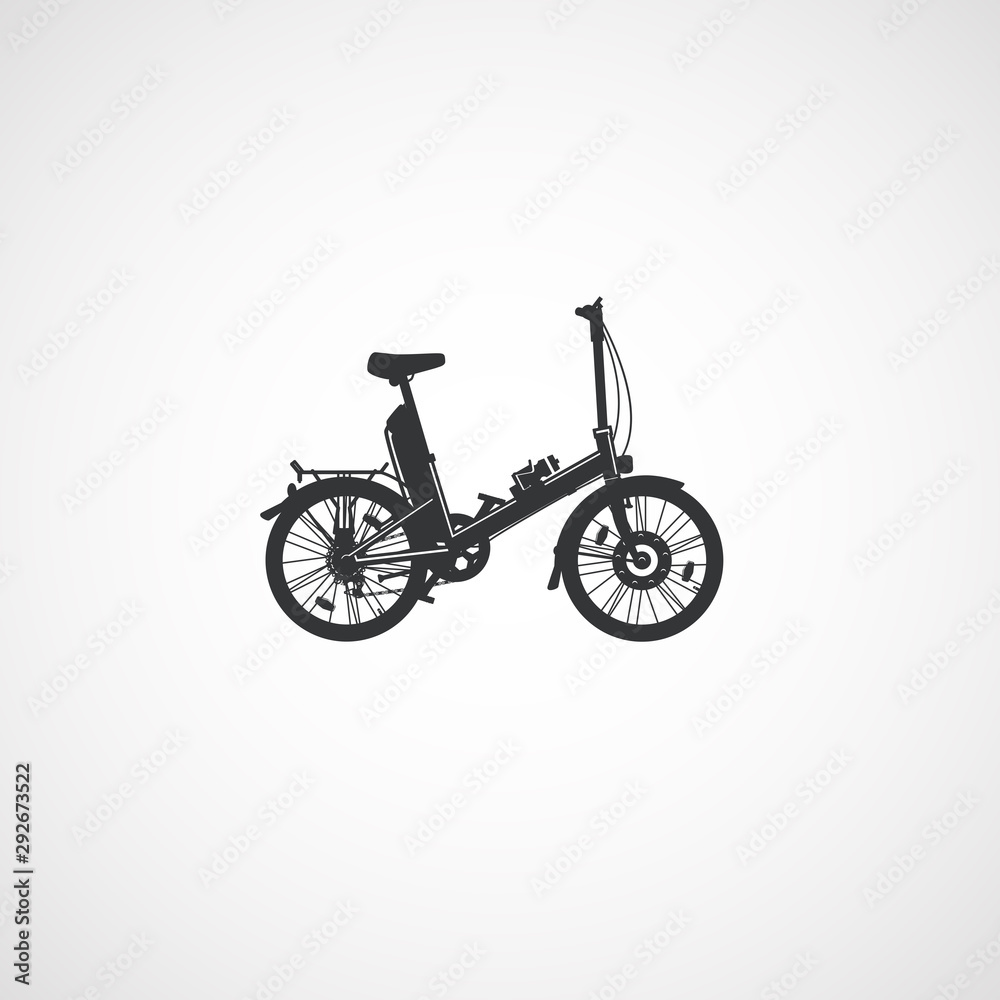 Electric city folding bicycle. Electric city folding bicycle.