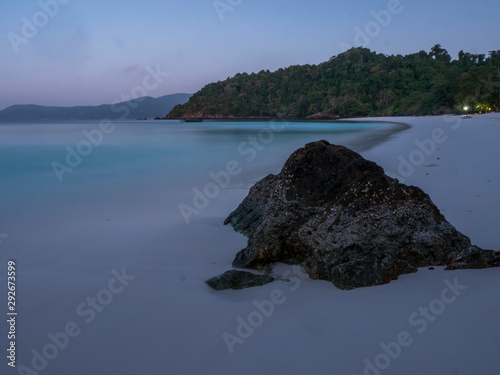 Tafook island beach in the morning from Myanmar photo