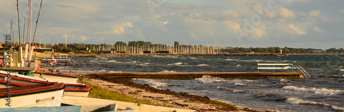 View from the beach in Raa, Helsingborg, Sweden 