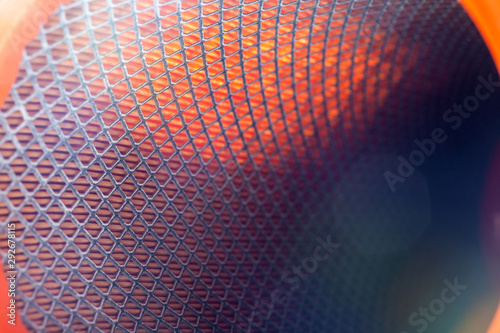 Fotografie background for car theme paper car filter with an iron grid for the inflexibility of the body, car part inside view