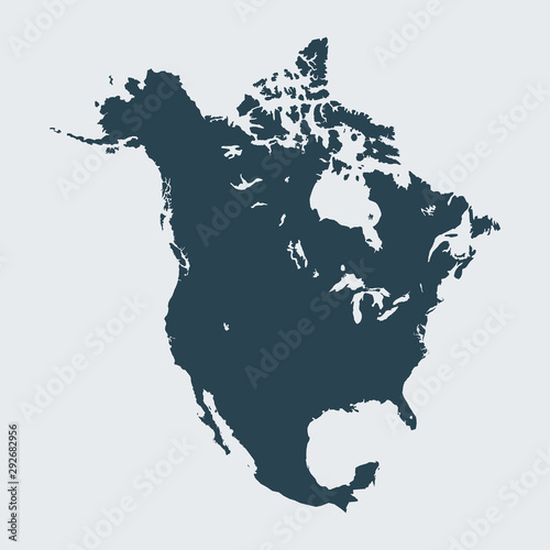 map of North America photo