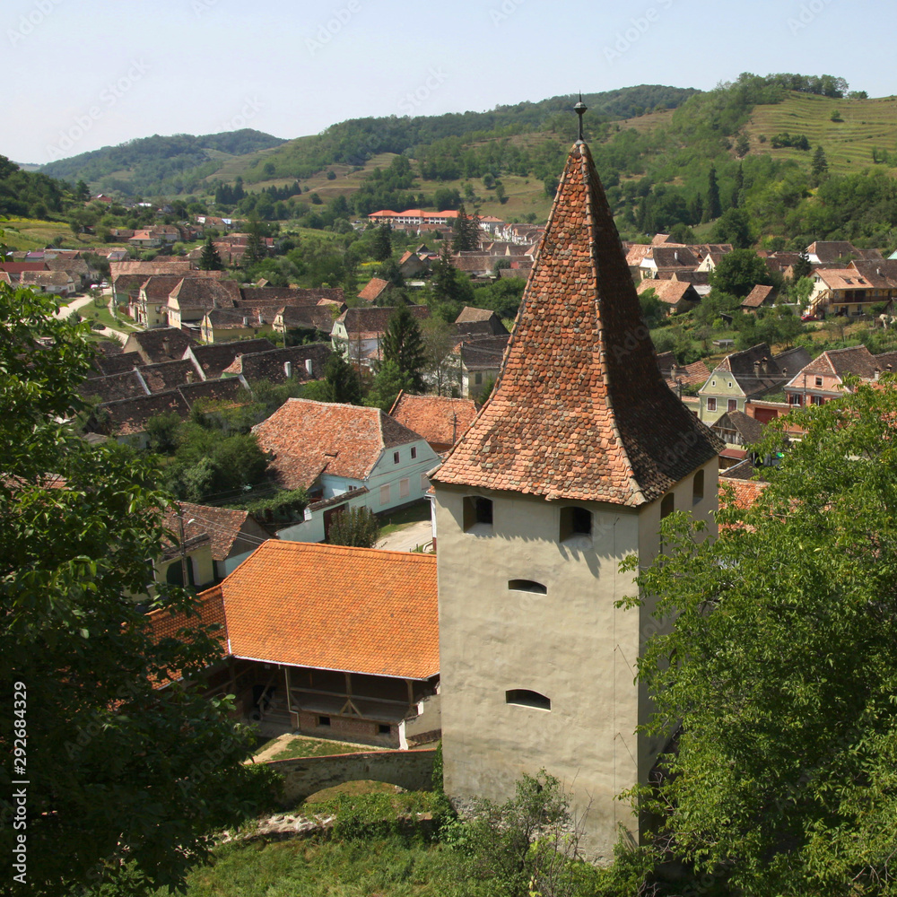 Biertan village and castle - famous UNESCO heritage in Romania