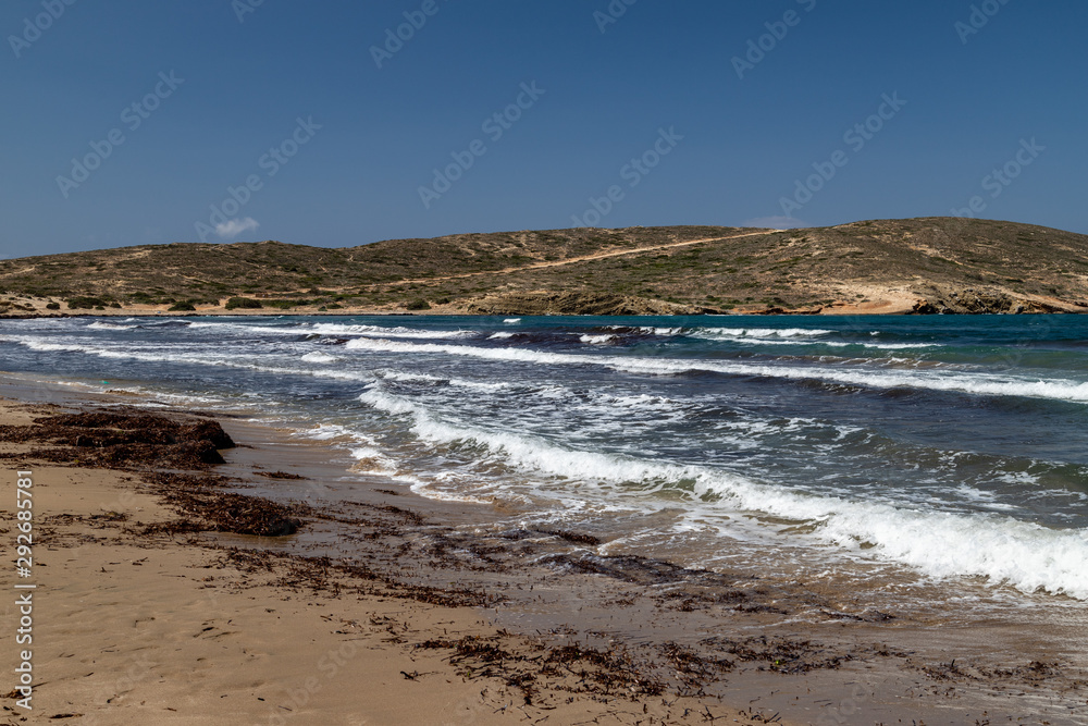 Scenic view at peninsula Prasonisi at the south side of Rhodes island, Greece Scenic view at peninsula Prasonisi at the south side of Rhodes island, Greece
