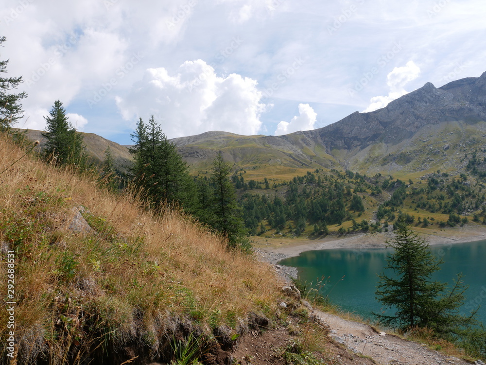 Lac d'allos nature montagne ciel