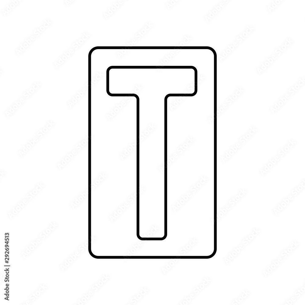 Letter T logo icon. Design element symbol Letter T logo icon. Design element symbol