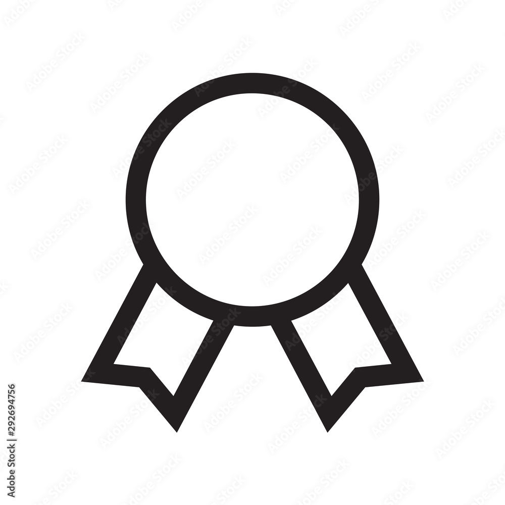 Medal vector icon, award symbol. Simple, flat design for web or mobile app Medal vector icon, award symbol. Simple, flat design for web or mobile app