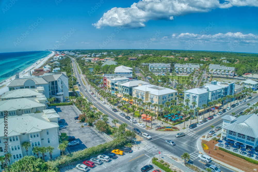 Fototapeta premium Iconic 30A in Santa Rosa Beach, FL