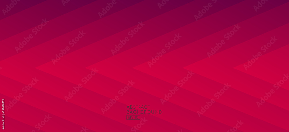 Fototapeta premium Abstract background in red and dark red gradient colours, lines forming triangle graphic shapes
