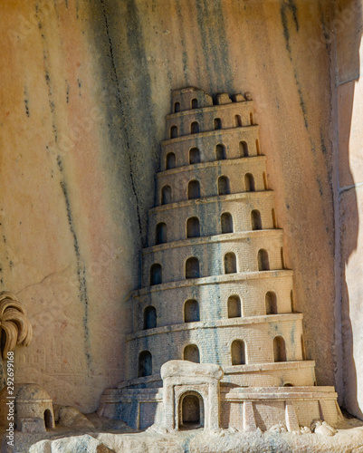 Fényképezés Detail from facade of the Milan Duomo in Italy