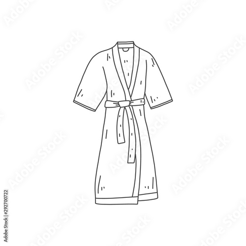 vector illustration of a dress