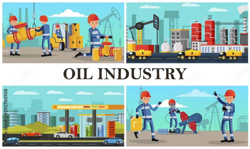 Flat Oil Industry Composition