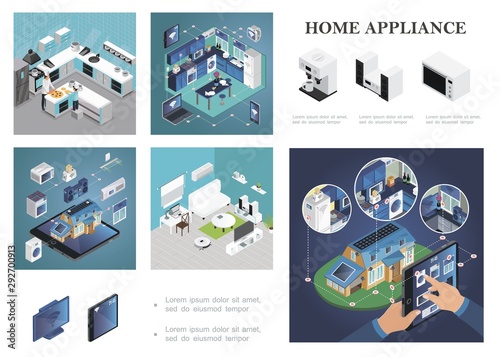 Isometric Smart Home Composition