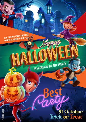 halloween party poster