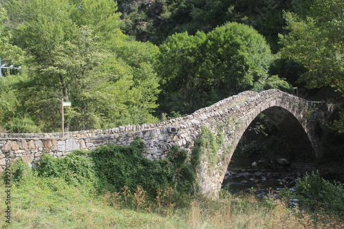 stone bridge of the Margineda Andorra photo
