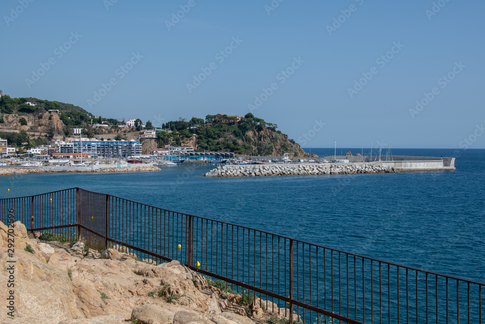 Naklejka premium Blick zum Jachthafen von Blanes