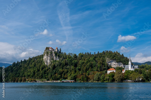 Bleder See mit Burg und Kirche von Bled