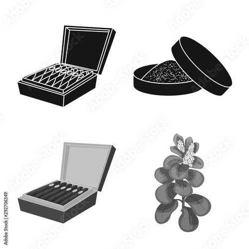 Vector design of refuse and stop logo. Set of refuse and habit vector icon for stock.