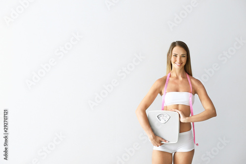 Beautiful young woman with ...