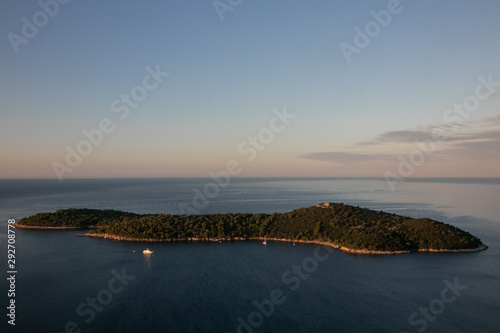 beautiful Lokrum Island near Dubrovnik photo