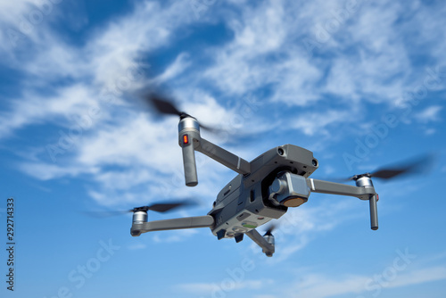 drone flying with the sky in the background © ORphoto
