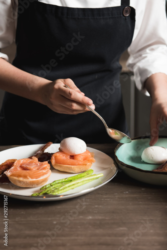 chef preparing food in the kitchen