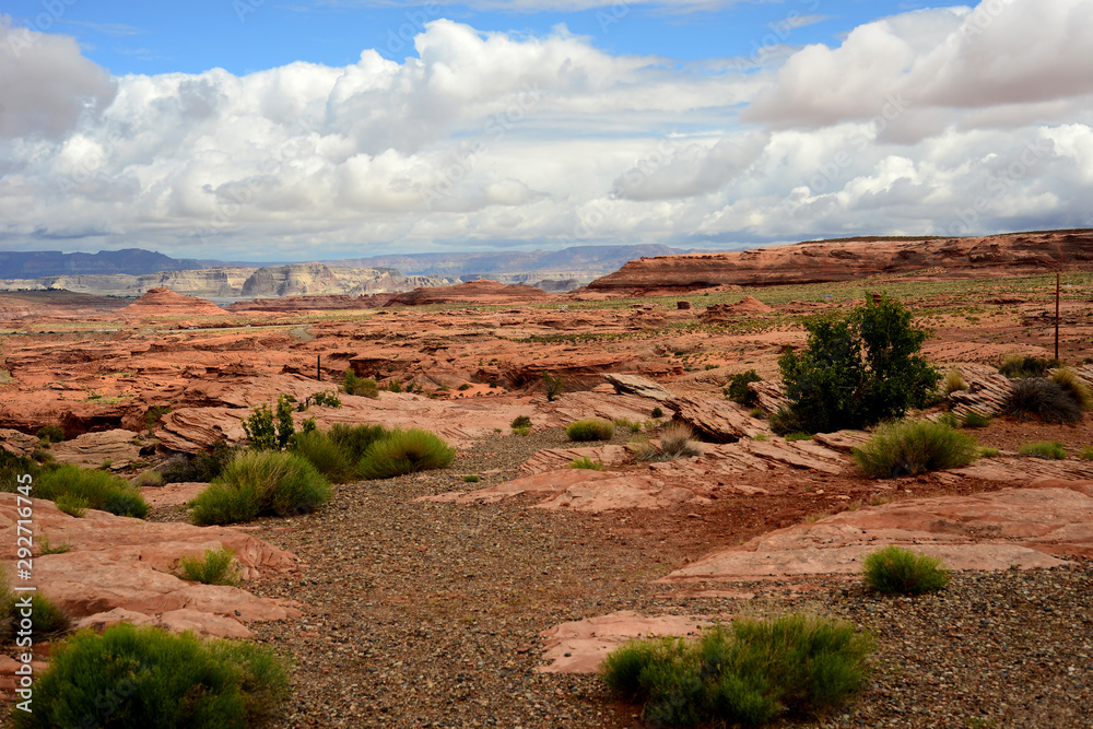 Distant view Lake Powell Arizona