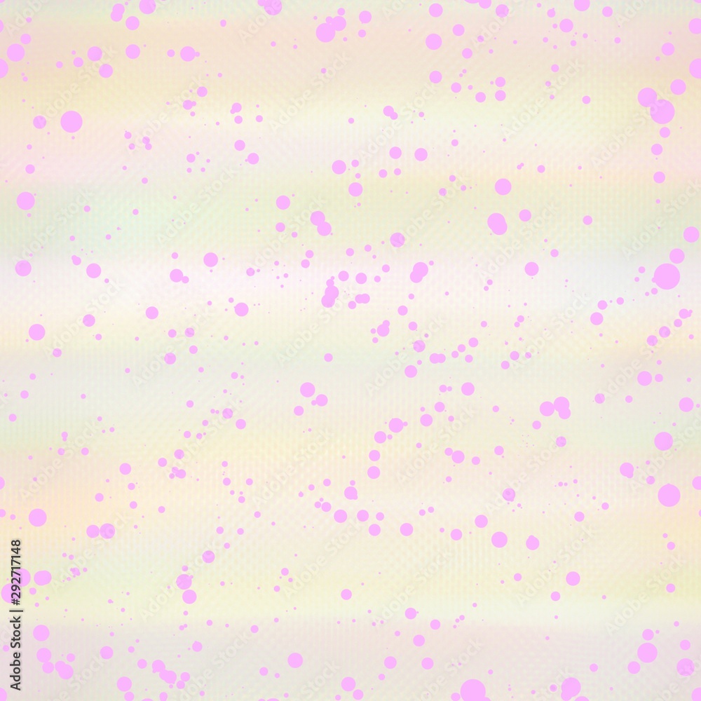 Seamless pattern colorful pink polka dot on sweet background. Hand painting. Textured. Copy space. Can be use for print, paper, wrapping, fabric, card, web.