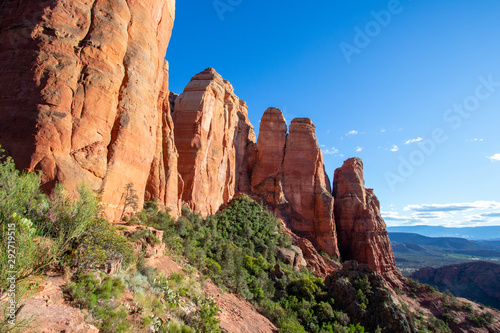 Sedona is a red rock city in Arizona, United States of America, red sandstone formations, travel USA, tourism, beautiful landscape, popular place for all type of hikers, hiking and outdoor paradise