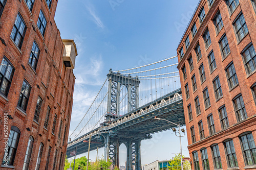 manhattan bridge view from dumbo photo