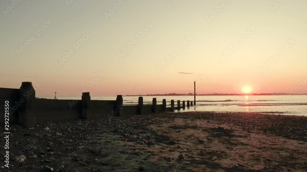West Wittering beach near Chichester in West Sussex - United Kingdom at sunset - 25th of August 2019 West Wittering beach near Chichester in West Sussex - United Kingdom at sunset - 25th of August 2019