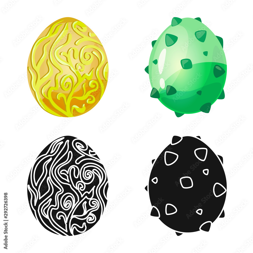 Isolated object of animal and prehistoric logo. Set of animal and cute stock symbol for web. Isolated object of animal and prehistoric logo. Set of animal and cute stock symbol for web.